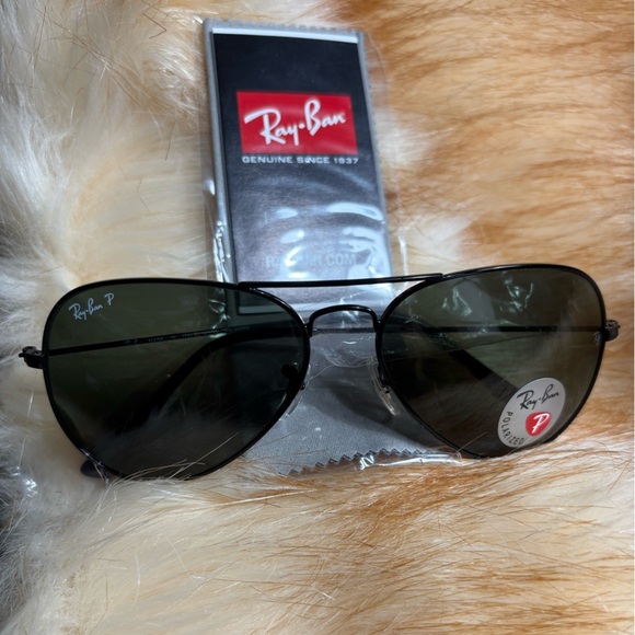 Ray Ban RB3025 Aviator Classic Sunglasses Black OS - Picture 3 of 11